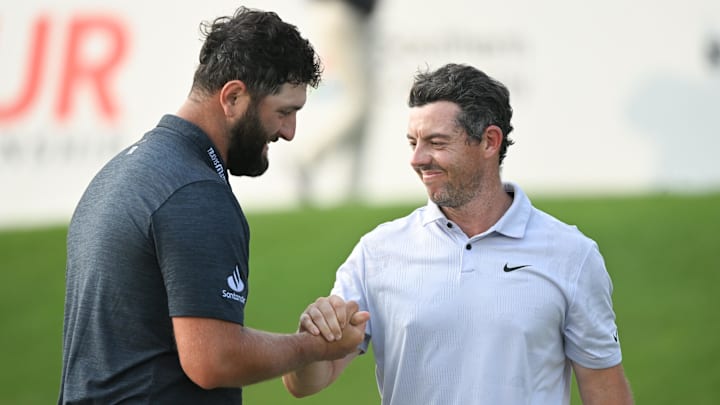 Jon Rahm and Rory McIlroy are both playing in the Dubai Desert Classic this week. 