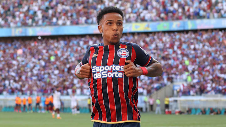Kayky marcou o gol da vitória do Bahia sobre o Vitória; atacante foi alvo de ataque racista após o Ba-Vi. Kayky marcou o gol da vitória do Bahia sobre o Vitória; atacante foi alvo de ataque racista após o Ba-Vi.