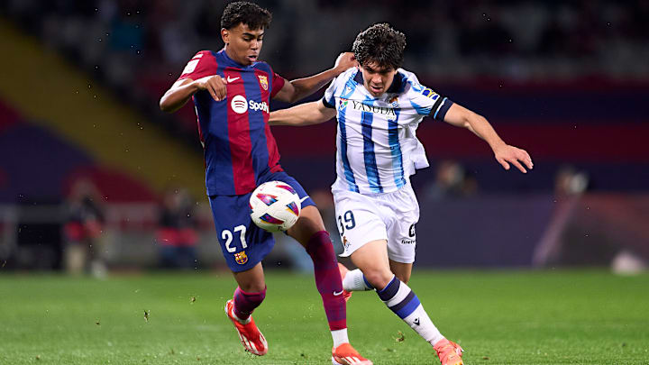 Real Sociedad x Barcelona se enfrentam pela LaLiga 2024/25