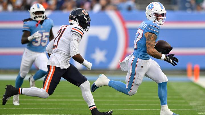 Cam Lewis closes in for a tackle in Tennessee during preseason. Cam Lewis closes in for a tackle in Tennessee during preseason.