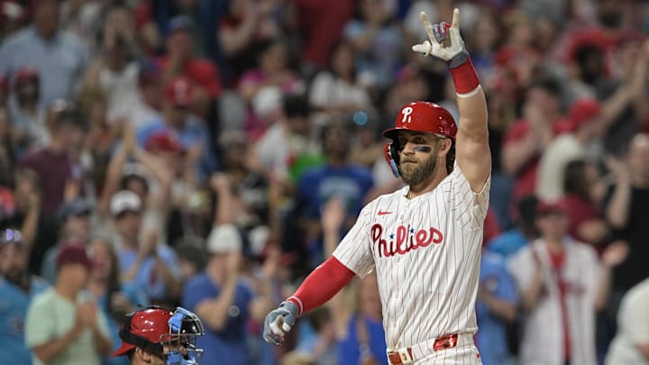 Philadelphia Phillies first baseman Bryce Harper will bat third in NLDS Game 1
