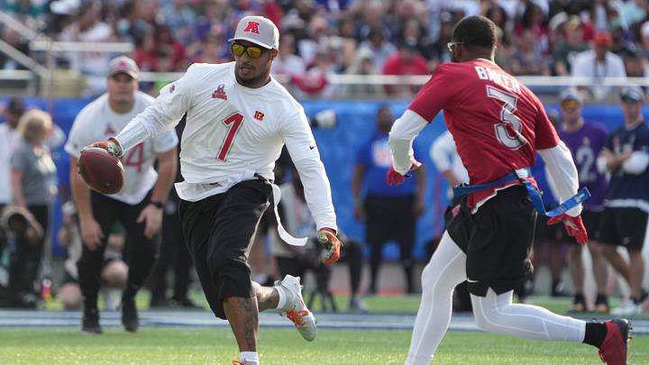 The Pro Bowl shifted to a flag football contest in recent years. The Pro Bowl shifted to a flag football contest in recent years.