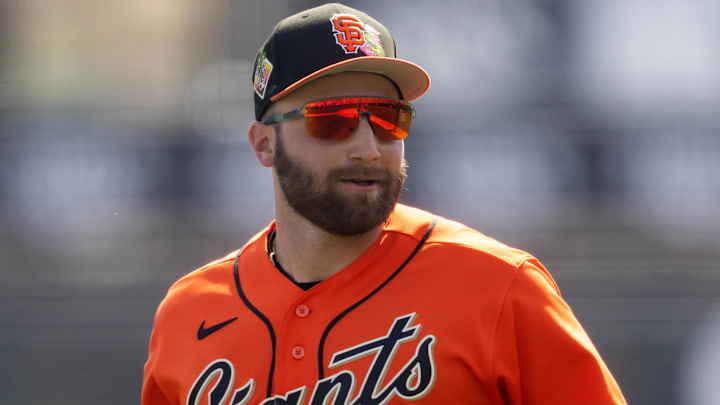 San Francisco Giants first baseman Casey Schmitt. San Francisco Giants first baseman Casey Schmitt.