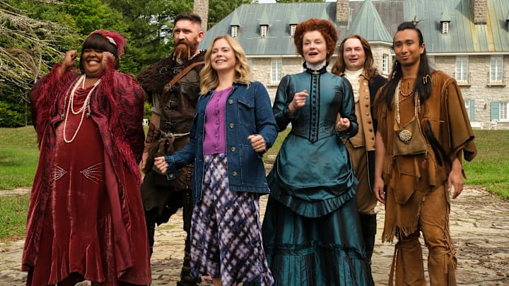 “The Work Retreat” – Trevor, who has catfished his way into a remote financial analyst job, is in hot water when he’s summoned to a mandatory in-person work retreat. Also, Hetty and Sass start a rumor about Pete, on the CBS Original series GHOSTS, Thursday, Nov. 7 (8:31-9:01 PM, ET/PT) on the CBS Television Network, and streaming on Paramount+ (live and on demand for Paramount+ with SHOWTIME subscribers, or on demand for Paramount+ Essential subscribers the day after the episode airs)*. Pictured