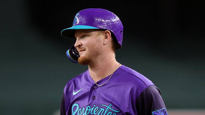 Jun 19, 2026; Phoenix, Arizona, USA; Arizona Diamondbacks outfielder Pavin Smith against the Minnesota Twins at Chase Field. Mandatory Credit: Mark J. Rebilas-Imagn Images
