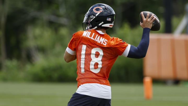 Caleb Williams' passing prowess even while playing behind one of college football's worst offensive lines didn't convince Booger McFarland he'll be the top rookie QB this year. Caleb Williams' passing prowess even while playing behind one of college football's worst offensive lines didn't convince Booger McFarland he'll be the top rookie QB this year.