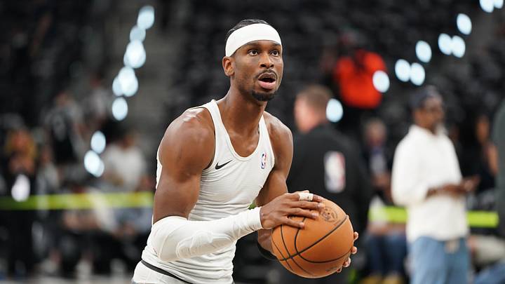 May 28, 2026; San Antonio, Texas, USA; Oklahoma City Thunder guard Shai Gilgeous-Alexander (2) warms up before the start of game six of the western conference finals for the 2026 NBA playoffs at Frost Bank Center. May 28, 2026; San Antonio, Texas, USA; Oklahoma City Thunder guard Shai Gilgeous-Alexander (2) warms up before the start of game six of the western conference finals for the 2026 NBA playoffs at Frost Bank Center.