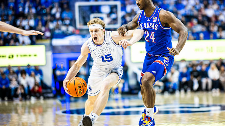 BYU star Richie Saunders against Kansas