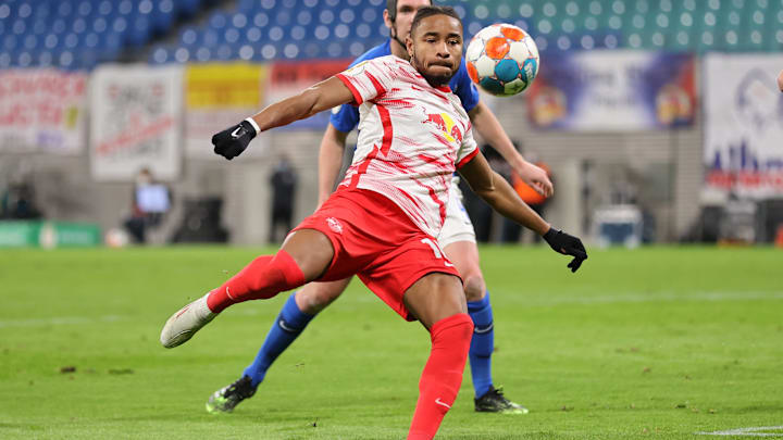 Christopher Nkunku ist immer mit vollem Einsatz dabei.