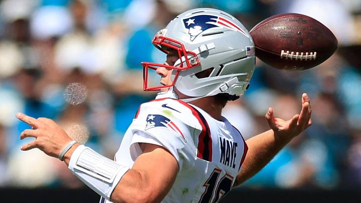 New England Patriots quarterback Drake Maye