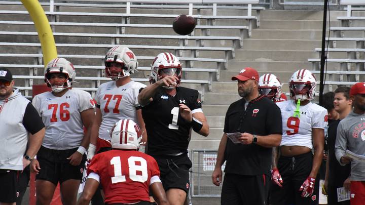 Wisconsin's Colton Joseph. Wisconsin's Colton Joseph.