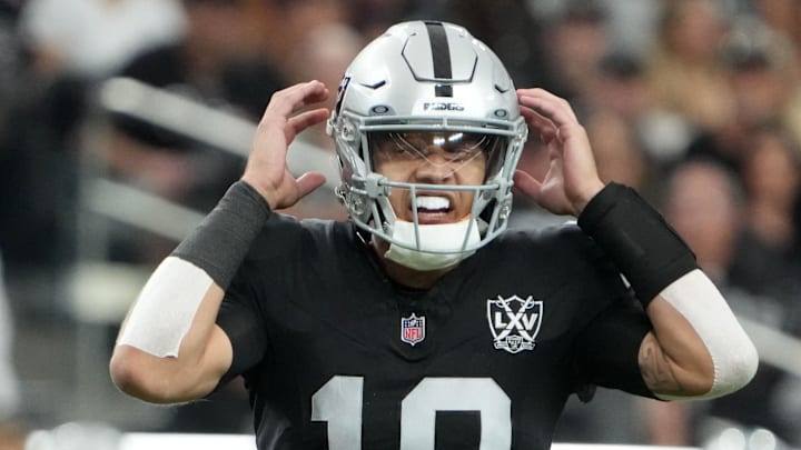 Las Vegas Raiders quarterback Desmond Ridder Las Vegas Raiders quarterback Desmond Ridder