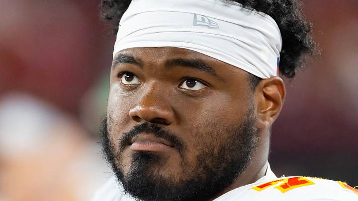 NFL Kansas City Chiefs offensive line Jaylon Moore. Mandatory Credit: Mark J. Rebilas-Imagn Images