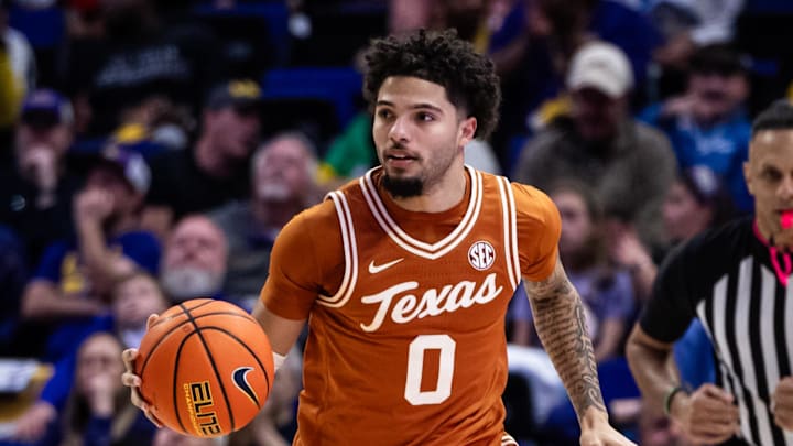 Texas Longhorns guard Jordan Pope against the LSU Tigers.