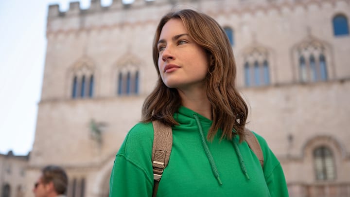 THE TWISTED TALE OF AMANDA KNOX - “Amanda” - American college student, Amanda Knox, embarks on her study abroad trip in Italy. The morning before Amanda is supposed to leave on a romantic excursion with her new Italian boyfriend, Raffaele Sollecito, things take a sinister turn. (Disney/Andrea Miconi)
GRACE VAN PATTEN