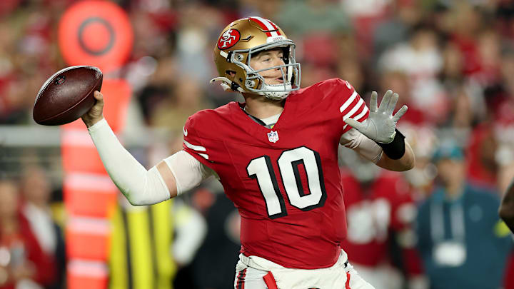 San Francisco 49ers quarterback Mac Jones San Francisco 49ers quarterback Mac Jones