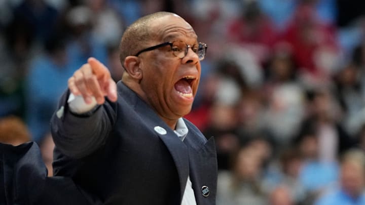 UNC basketball head coach Hubert Davis UNC basketball head coach Hubert Davis