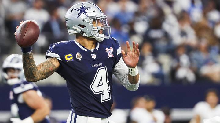 Dallas Cowboys quarterback Dak Prescott passes against the Los Angeles Chargers. Dallas Cowboys quarterback Dak Prescott passes against the Los Angeles Chargers.