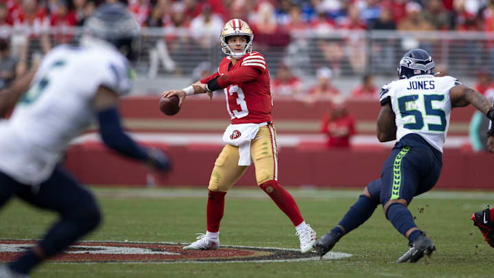 San Francisco 49ers quarterback Brock Purdy (13)