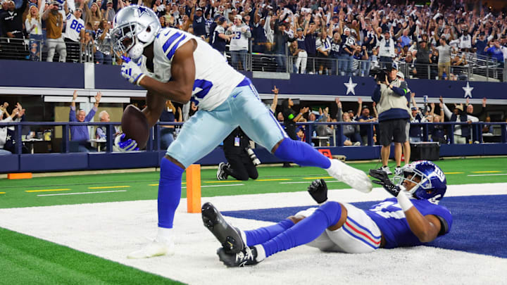 Nov 12, 2023; Arlington, Texas, USA;  Dallas Cowboys wide receiver Michael Gallup (13) makes a