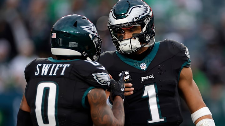 D'Andre Swift, Jalen Hurts, Philadelphia Eagles