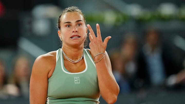 Aryna Sabalenka lost to Hailey Baptiste in the Madrid Open.