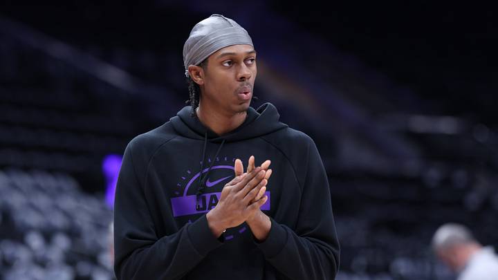 Apr 10, 2026; Salt Lake City, Utah, USA; Utah Jazz forward Cody Williams (5) warms up before the game against the Memphis Grizzlies at Delta Center. Mandatory Credit: Rob Gray-Imagn Images Apr 10, 2026; Salt Lake City, Utah, USA; Utah Jazz forward Cody Williams (5) warms up before the game against the Memphis Grizzlies at Delta Center. Mandatory Credit: Rob Gray-Imagn Images
