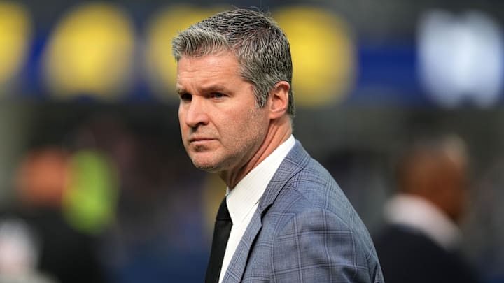 Dec 8, 2024; Inglewood, California, USA; Buffalo Bills assistant general manager Brian Gaine. Dec 8, 2024; Inglewood, California, USA; Buffalo Bills assistant general manager Brian Gaine.