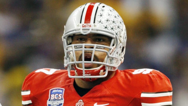 Jan 7, 2008, New Orleans, LA, USA: Ohio State Buckeyes defensive tackle Cameron Heyward (97) reacts in the LSU Tigers 38-24 BCS National Championship victory against the Buckeyes in the Louisiana Superdome. Mandatory Credit: Bob Donnan-Imagn Images