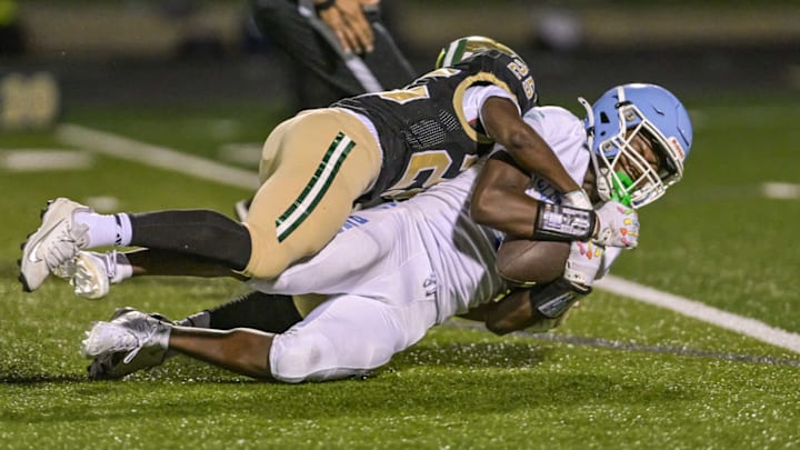 Pinecrest player tackles Cleveland player on Aug 22, 2025