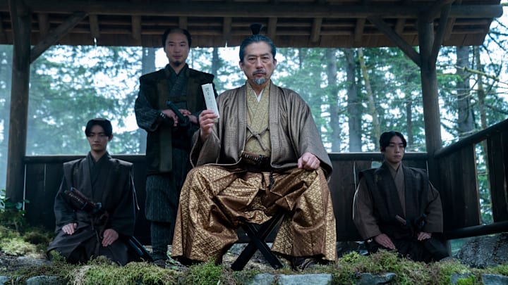 “SHOGUN” -- "A Dream of a Dream" -- Episode 10 (Airs April 23) Pictured (L-R): Hiroto Kanai as Kashigi Omi, Hiroyuki Sanada as Yoshii Toranaga. CR: Katie Yu/FX