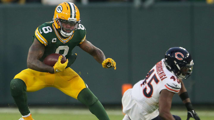 Green Bay Packers running back Josh Jacobs.