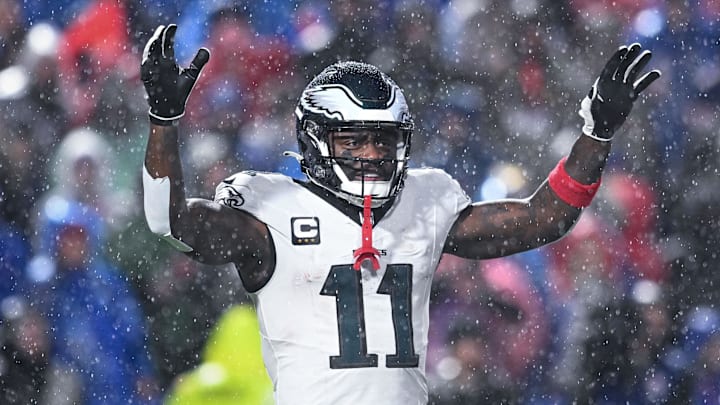 Philadelphia Eagles wide receiver A.J. Brown is a great prop target on Sunday.
