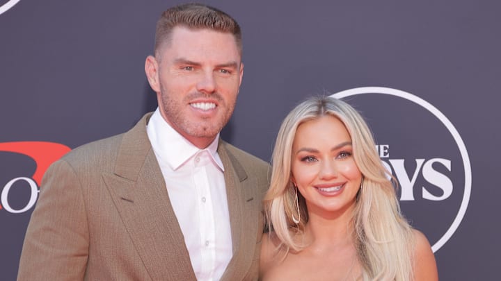 Freddie Freeman and Chelsea Freeman attend the 2025 ESPY Awards at Dolby Theatre on July 16, 2025 in Hollywood, California. Freddie Freeman and Chelsea Freeman attend the 2025 ESPY Awards at Dolby Theatre on July 16, 2025 in Hollywood, California.
