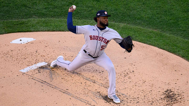 Houston Astros pitcher Christian Javier