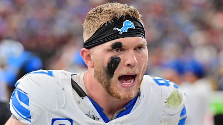 Detroit Lions defensive end Aidan Hutchinson (97). Detroit Lions defensive end Aidan Hutchinson (97).