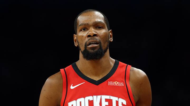 Apr 7, 2026; Phoenix, Arizona, USA; Houston Rockets forward Kevin Durant (7) against the Phoenix Suns at Mortgage Matchup Center. Mandatory Credit: Mark J. Rebilas-Imagn Images
