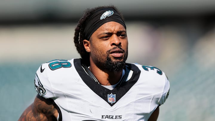 Aug 24, 2024; Philadelphia, Pennsylvania, USA; Philadelphia Eagles cornerback Parry Nickerson (38) walks off the field after the game against the Minnesota Vikings at Lincoln Financial Field. Aug 24, 2024; Philadelphia, Pennsylvania, USA; Philadelphia Eagles cornerback Parry Nickerson (38) walks off the field after the game against the Minnesota Vikings at Lincoln Financial Field.