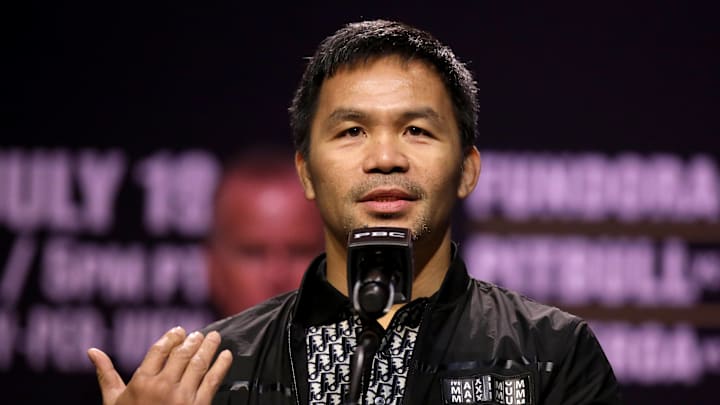 Hall of Fame boxing legend Manny Pacquiao on June 3, 2025.