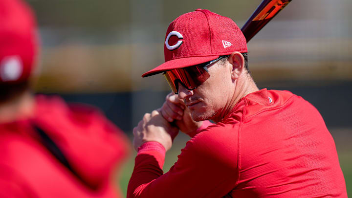 Cincinnati Reds outfielder Austin Hays (12)