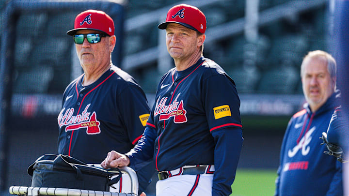 Brian Snitker, Tim Hyers, Atlanta Braves Spring Training