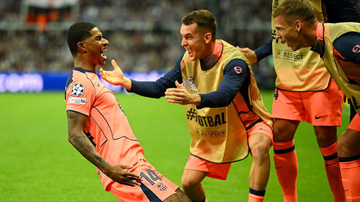 Is Marcus Rashford (left) beginning to breakout for Barcelona?