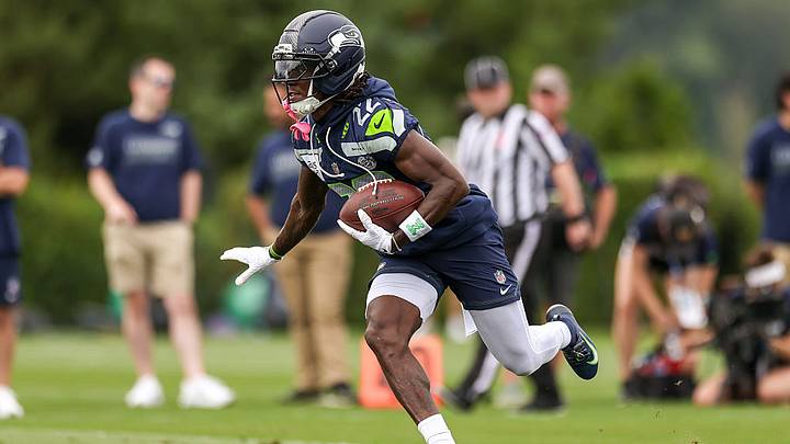 Rashid Shaheed, receptor de los Seattle Seahawks. Rashid Shaheed, receptor de los Seattle Seahawks.