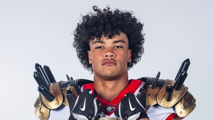 Tight end prospect Kaiden Prothro during a recruiting visit to the University of Georgia