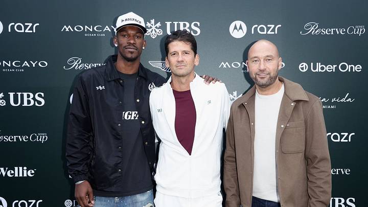 Jimmy Butler, Wayne Boich, and Derek Jeter Jimmy Butler, Wayne Boich, and Derek Jeter