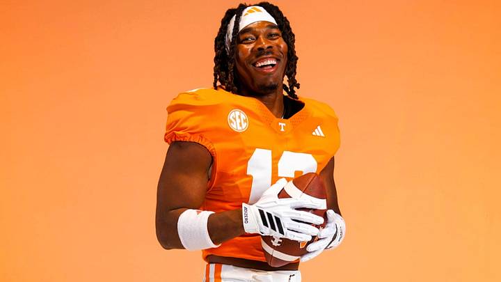 Tennessee football's announcement picture for the new home jersey. Tennessee football's announcement picture for the new home jersey.