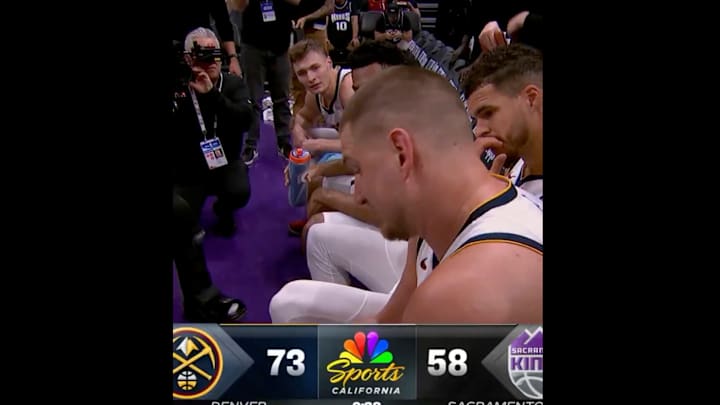 Nikola Jokic and the Denver Nuggets on April 10, 2025.