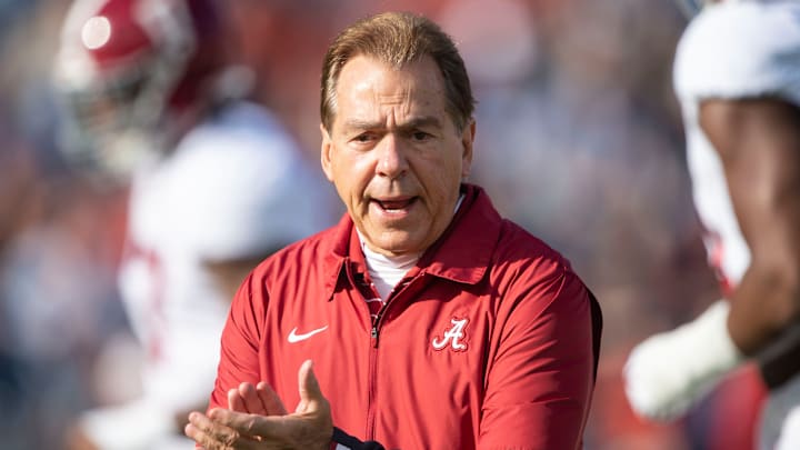 Nick Saban, Alabama v Auburn