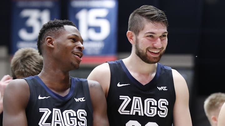 Former Gonzaga Bulldogs forward Killian Tillie (right) has renewed his contract with Unicaja, a club team based in Málaga, Spain.