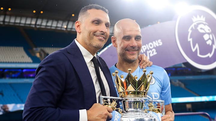Khaldoon Al Mubarak und Pep Guardiola Khaldoon Al Mubarak und Pep Guardiola